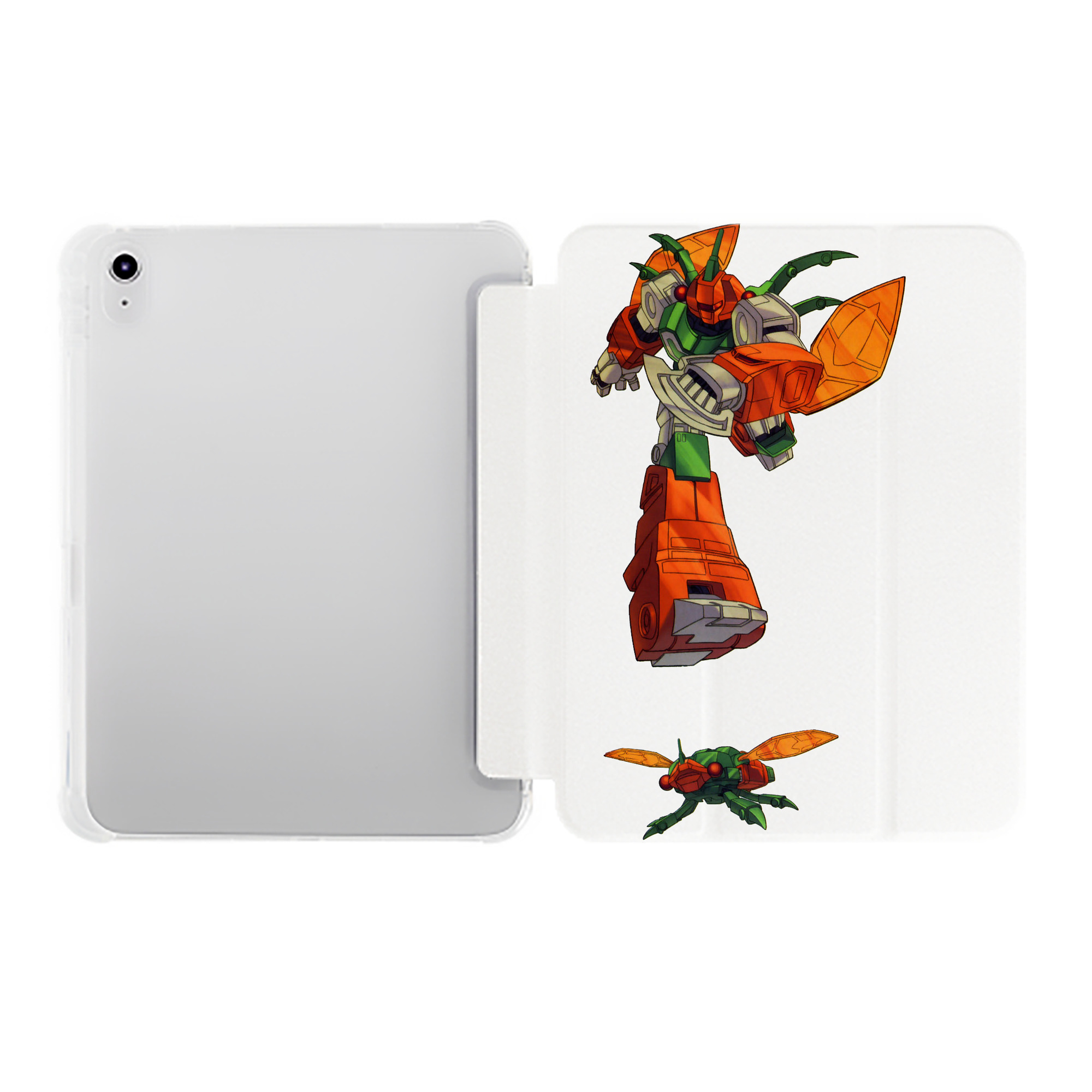 （画像用）  IPad ケース ペン収納付き 三つ折りスタンド PUレザー×シリコン 対応機種9.5/10.5/10.9インチ